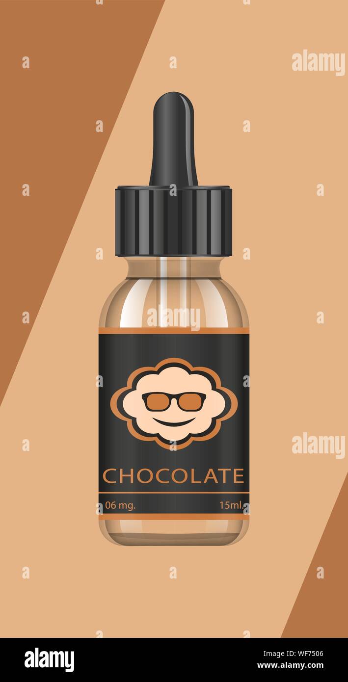 Realistic bottles mock up with tastes for an electronic cigarette with  different fruit flavors. Dropper bottle with liquid for Vape. The taste of  Stock Vector Image & Art