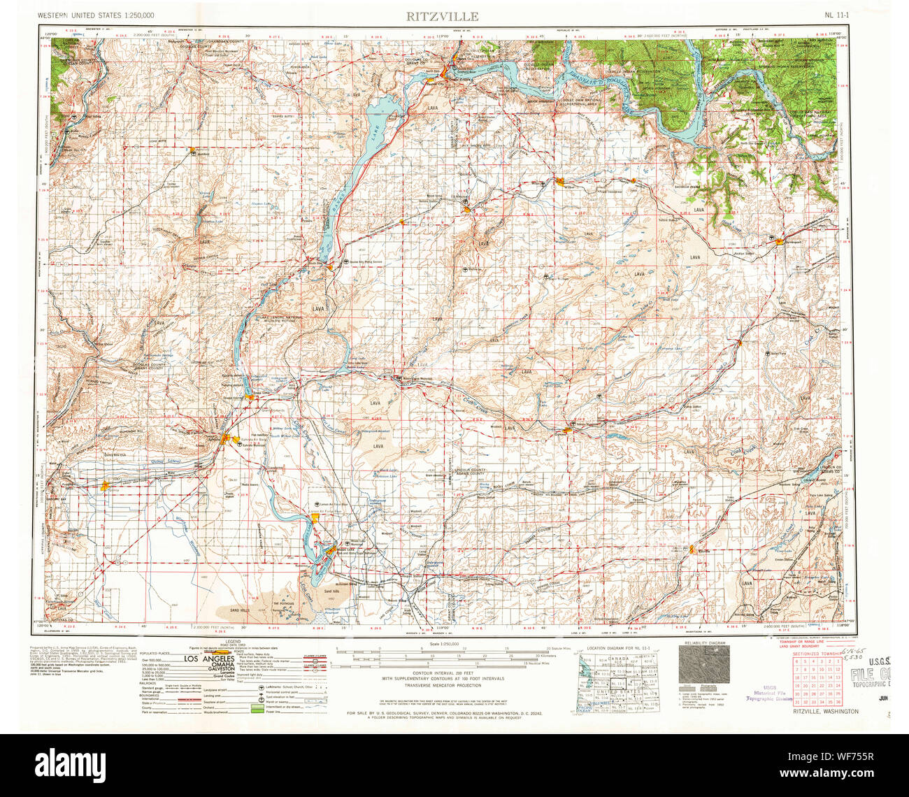 Ritzville map hires stock photography and images Alamy