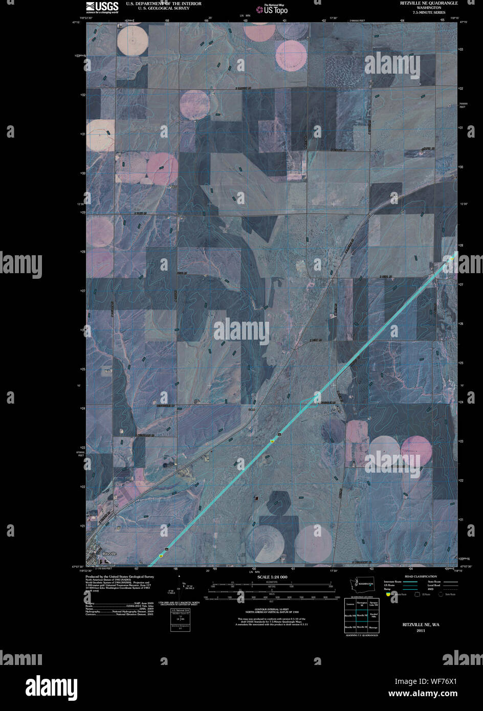 Map of ritzville hires stock photography and images Alamy