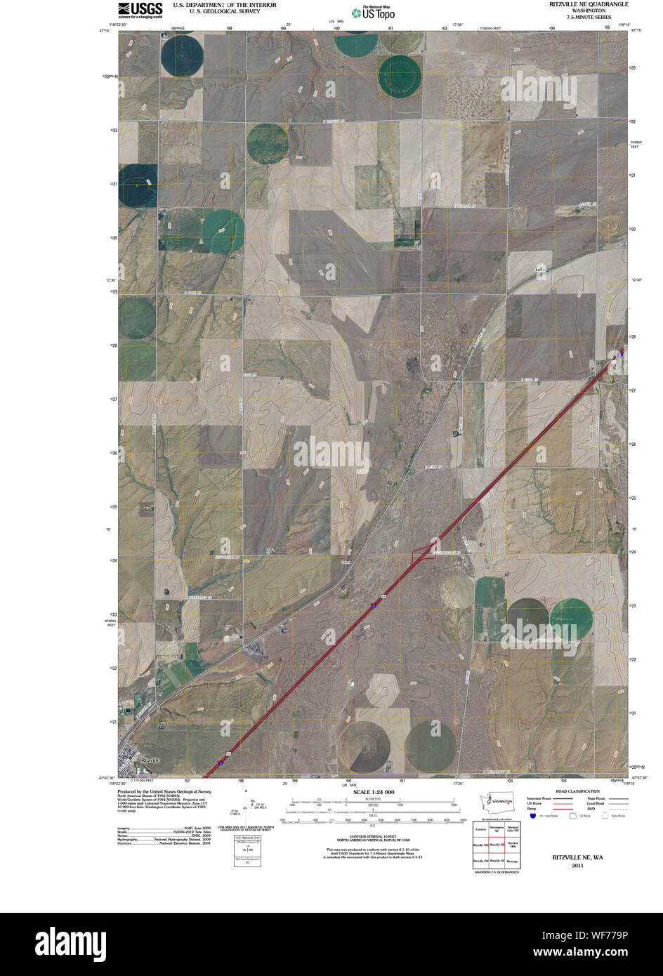 Map of ritzville hires stock photography and images Alamy