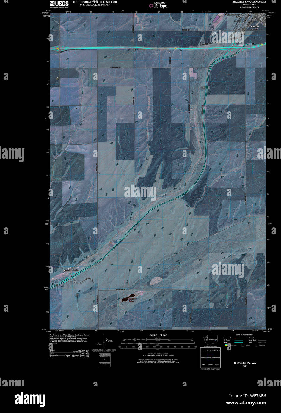 Map of ritzville hires stock photography and images Alamy