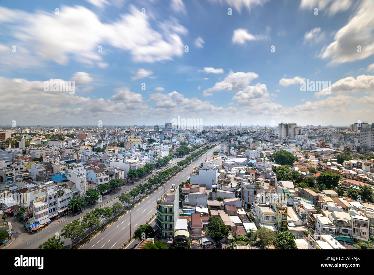 Ho Chi Minh City, Vietnam - Aug 31, 2019: Panoramic aerial view of Ho Chi  Minh city, Vietnam. Area Pham Van Dong Street, Ward 3, Go Vap District  Stock Photo - Alamy