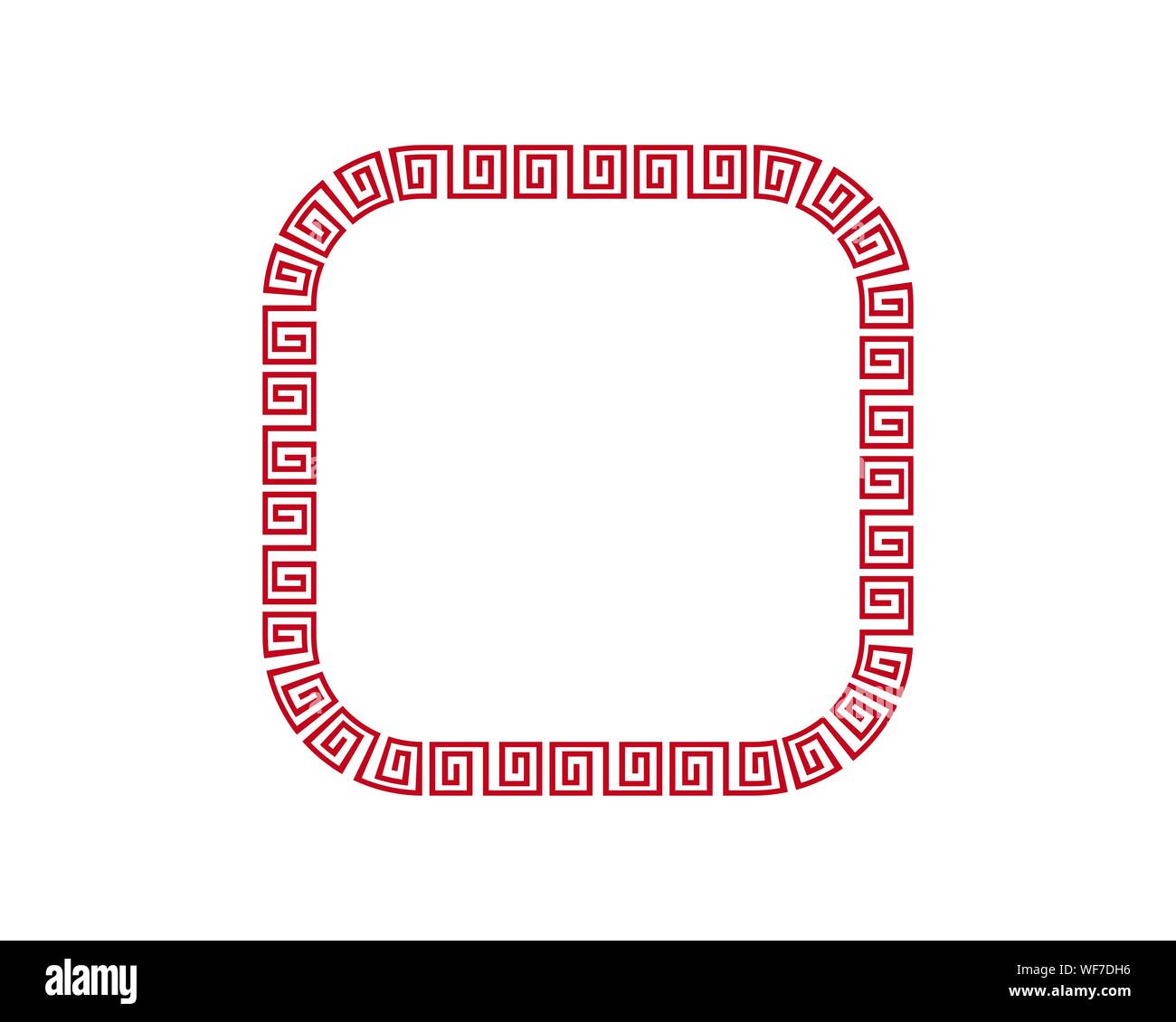 Chinese Border Vector Illustration Design Template Stock Vector Image Art Alamy