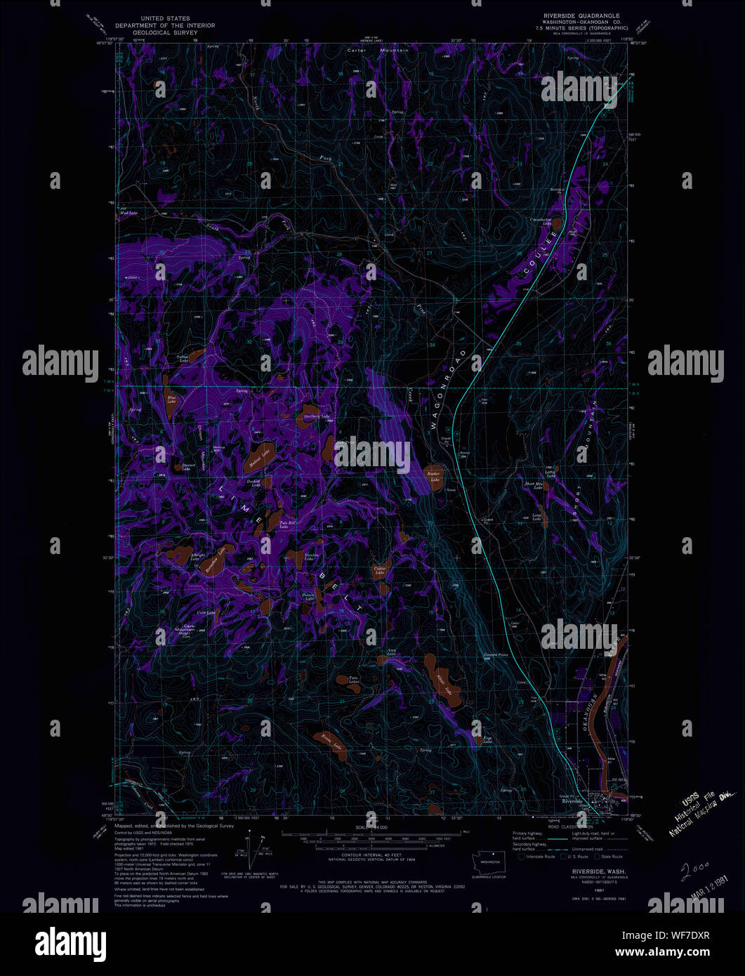 Riverside washington map hires stock photography and images Alamy
