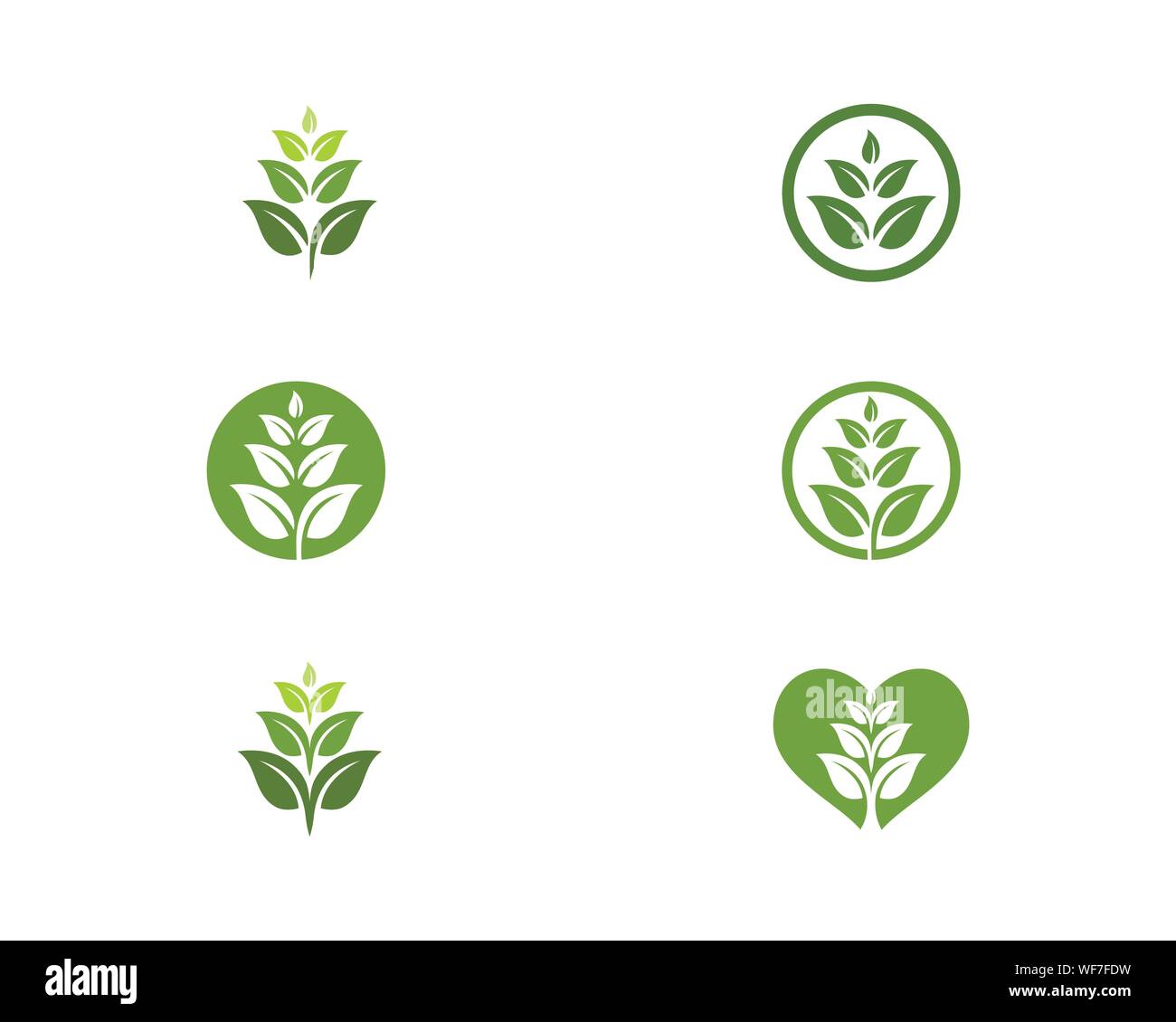 Logos of green Tree leaf ecology nature element vector Stock Vector ...