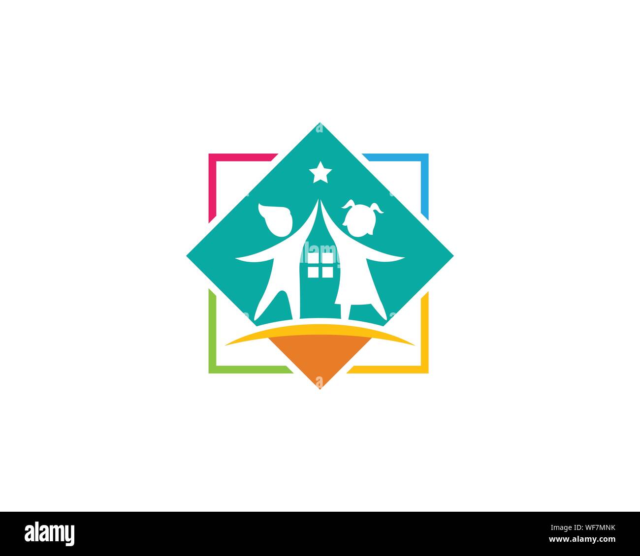 kids concept vector illustration icon design Stock Vector Image & Art ...