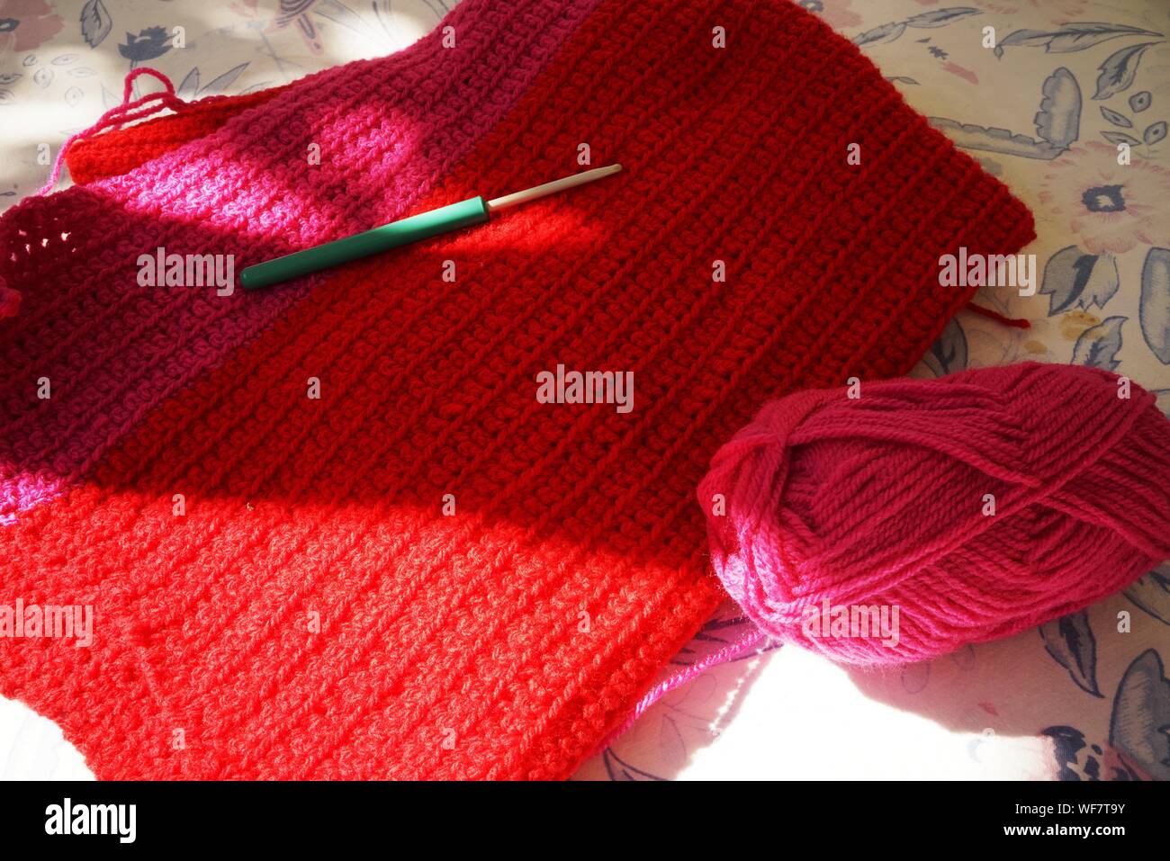 knitting with fabric