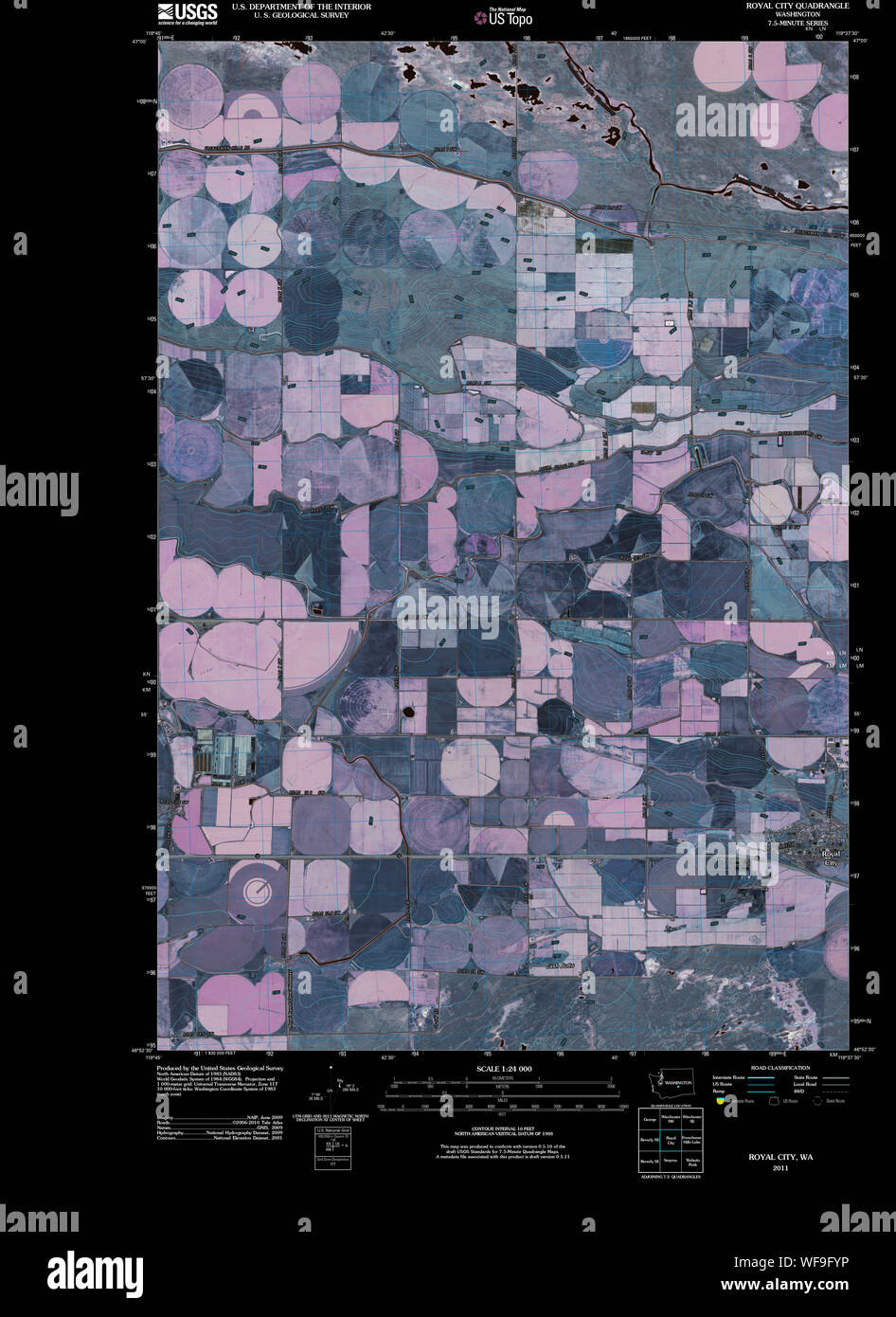 Royal city washington map hires stock photography and images Alamy