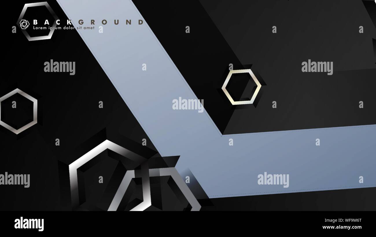 abstract vector background with gradient hexagon shapes. the background ...