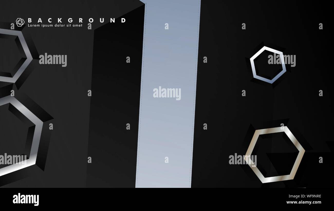 abstract vector background with gradient hexagon shapes. the background ...