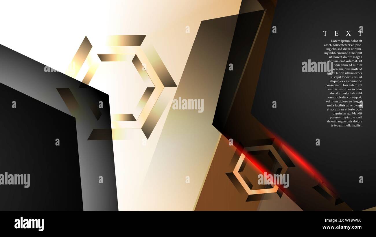 abstract vector background with gradient hexagon shapes. the background ...