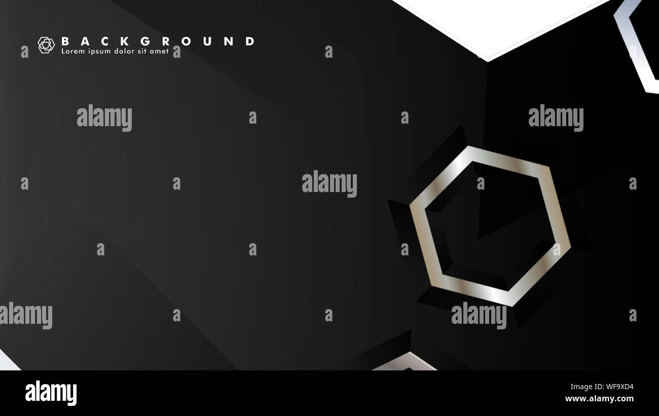 abstract vector background with gradient hexagon shapes. the background ...