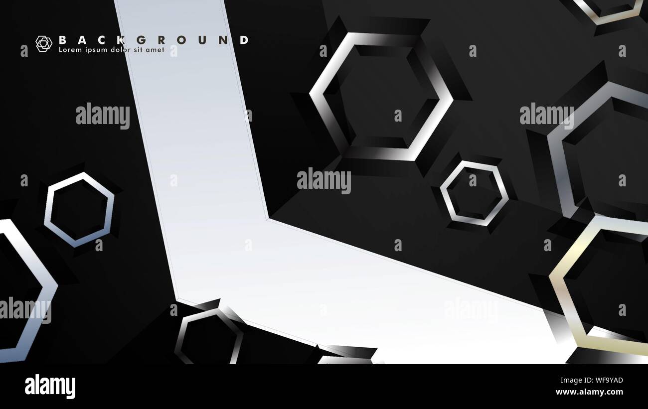 abstract vector background with gradient hexagon shapes. the background ...