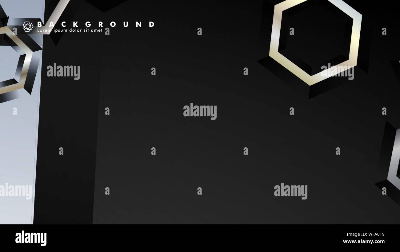 abstract vector background with gradient hexagon shapes. the background ...