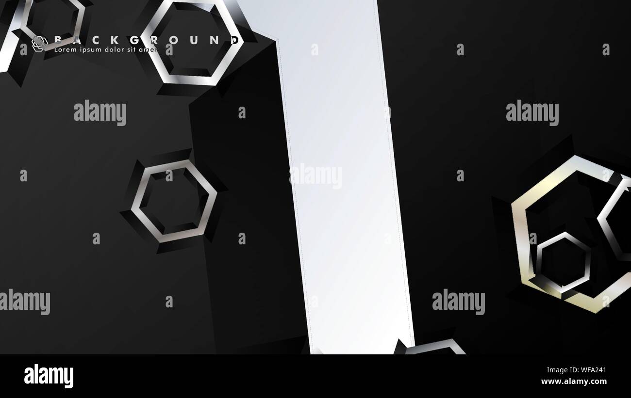 abstract vector background with gradient hexagon shapes. the background ...