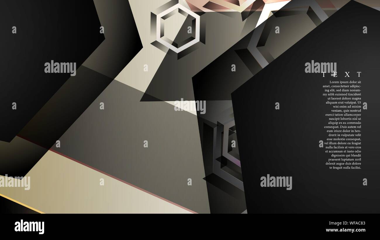 abstract vector background with gradient hexagon shapes. the background ...