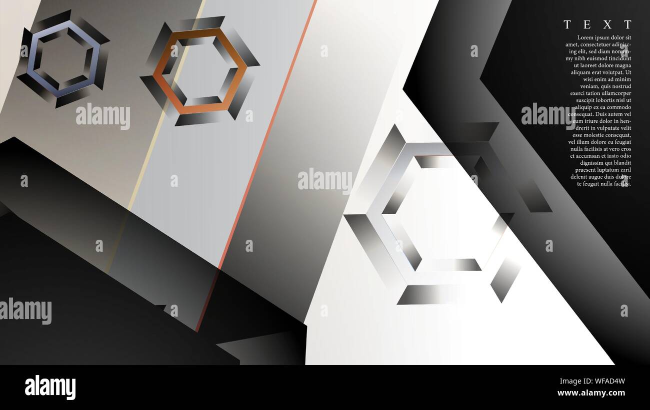abstract vector background with gradient hexagon shapes. the background ...
