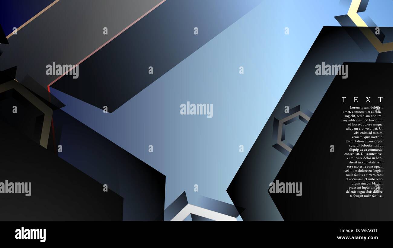 abstract vector background with gradient hexagon shapes. the background ...