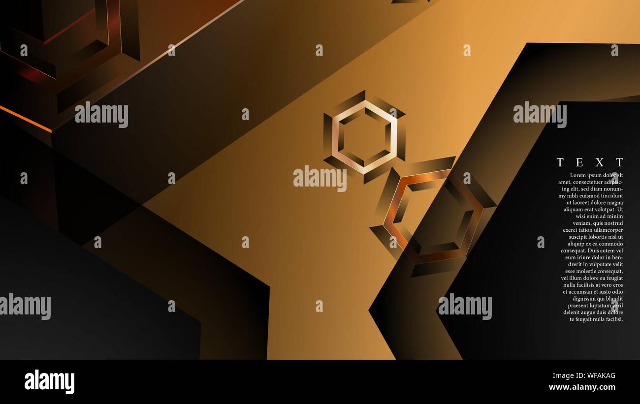 abstract vector background with gradient hexagon shapes. the background ...