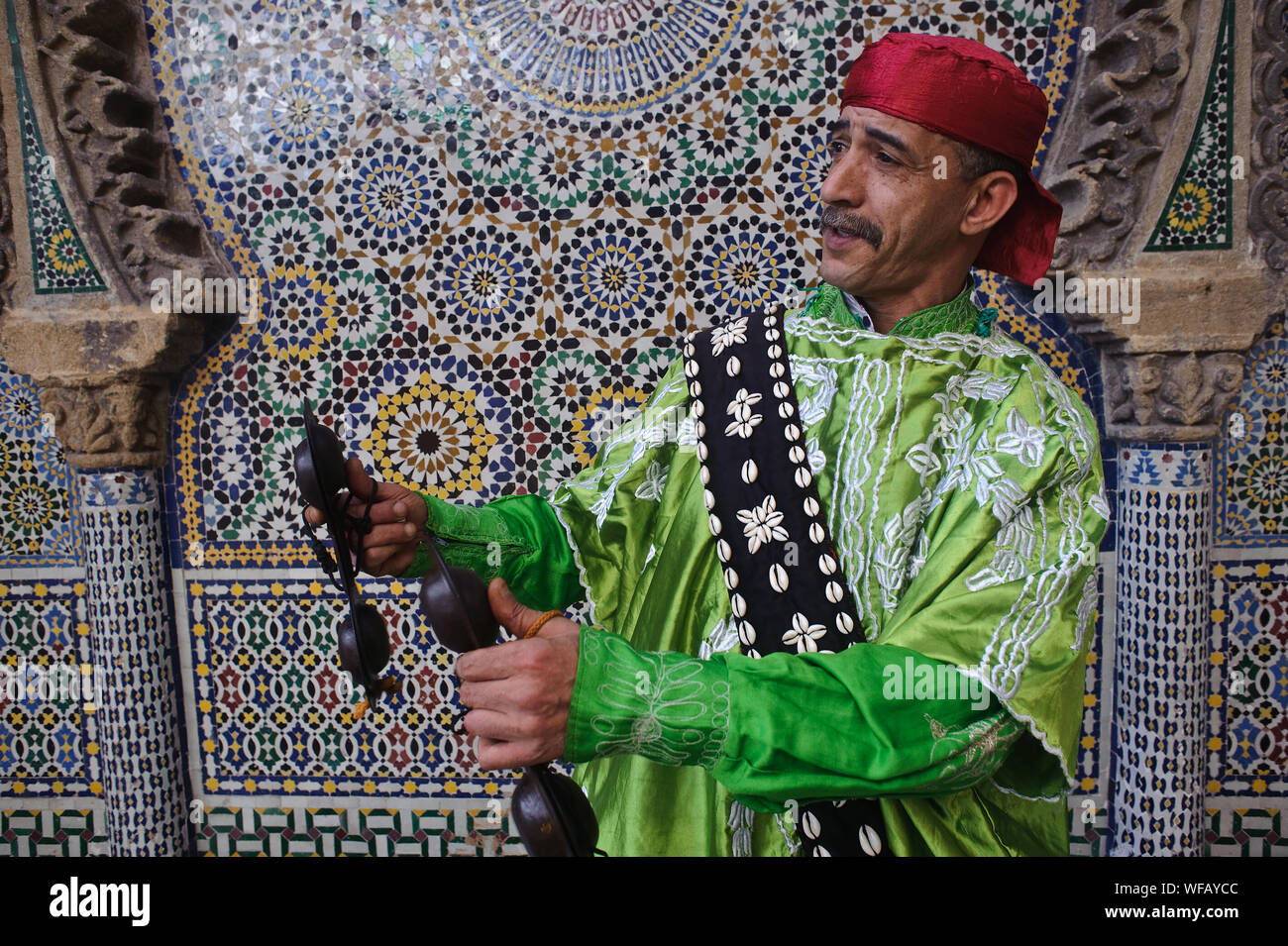 Gnaoua musician ( Morocco) Stock Photo