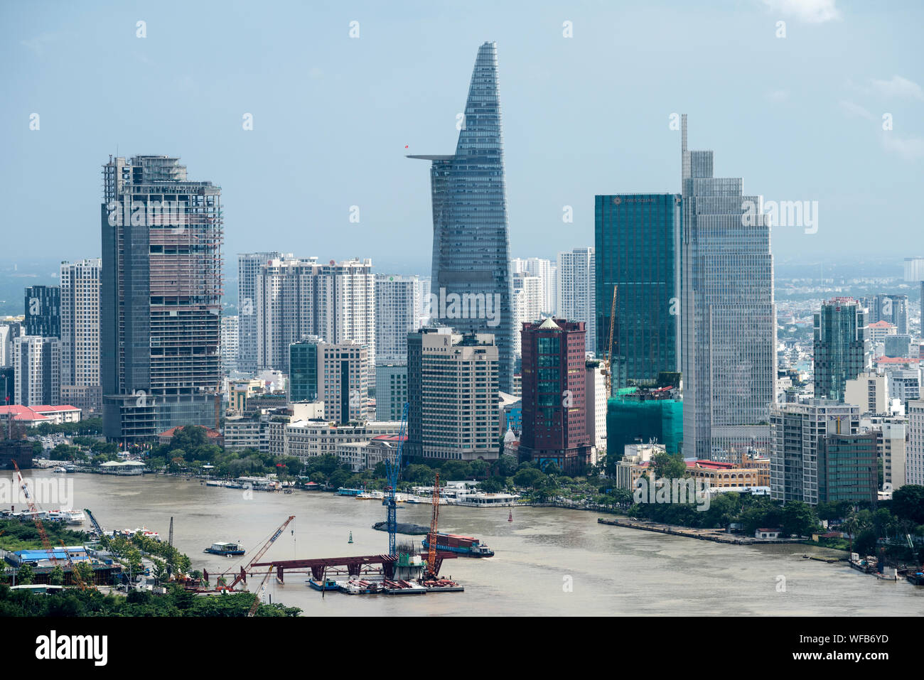 The Bitexco Tower, Ho Chi Minh, Vietnam. Stock Photo