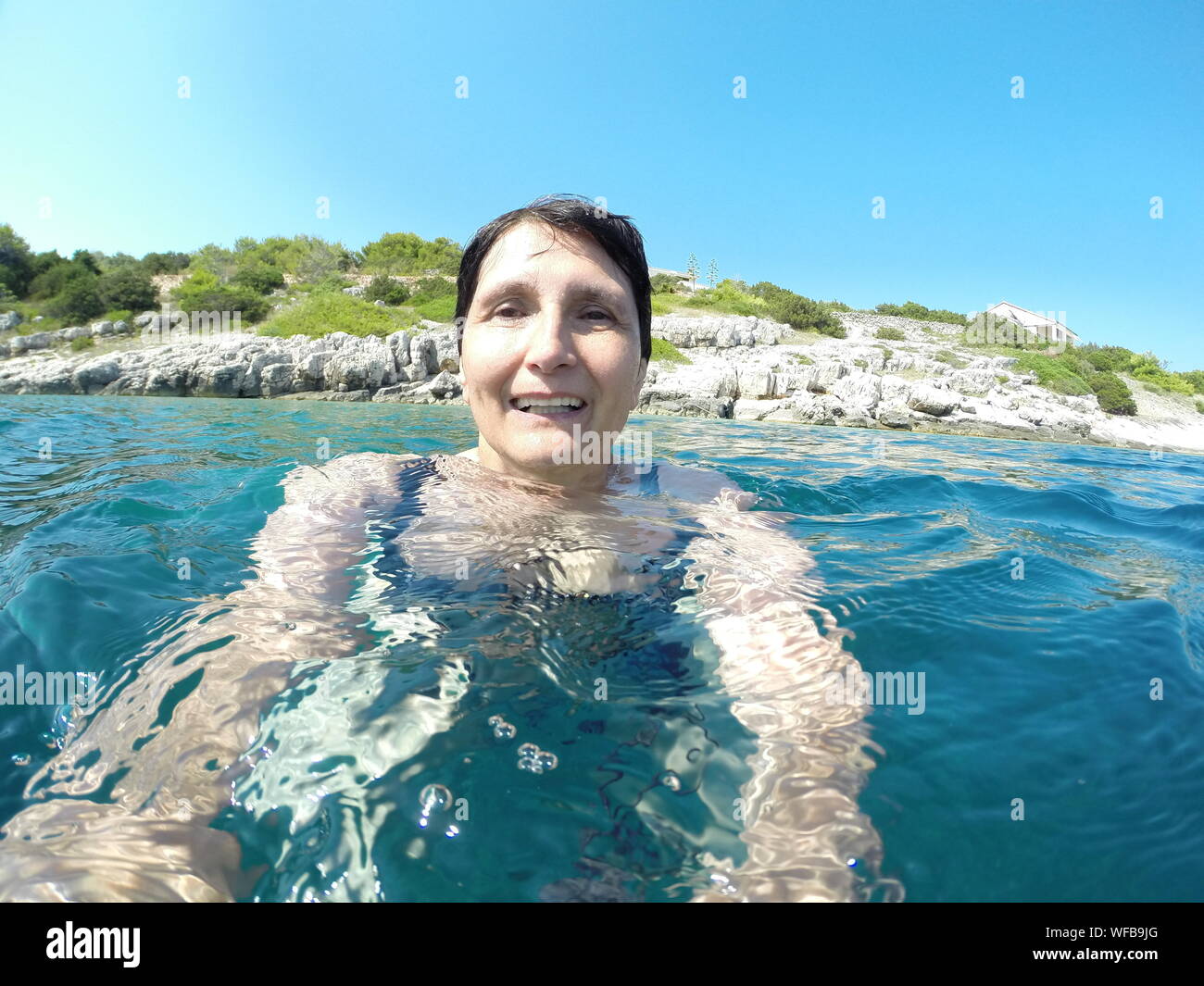 Senior Woman Swimming High Resolution Stock Photography and Images - Alamy