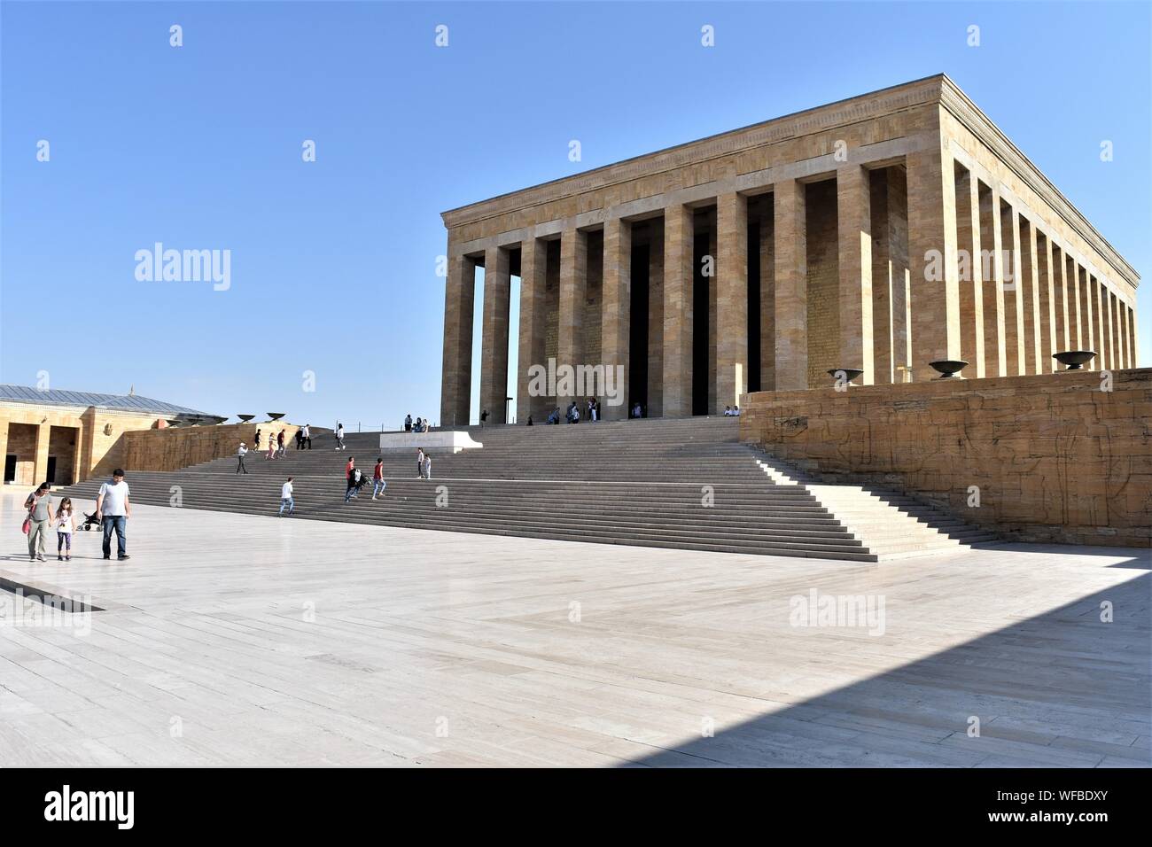 Ankara, Turkey. 31st Aug, 2019. People visit Anitkabir, the mausoleum of modern Turkey's founder Mustafa Kemal Ataturk, a day after the 97th anniversary of Victory Day, which commemorates the defeat of the Greek forces at the hands of the Turks in the Battle of Dumlupinar in 1922. Credit: Altan Gocher/ZUMA Wire/Alamy Live News Stock Photo