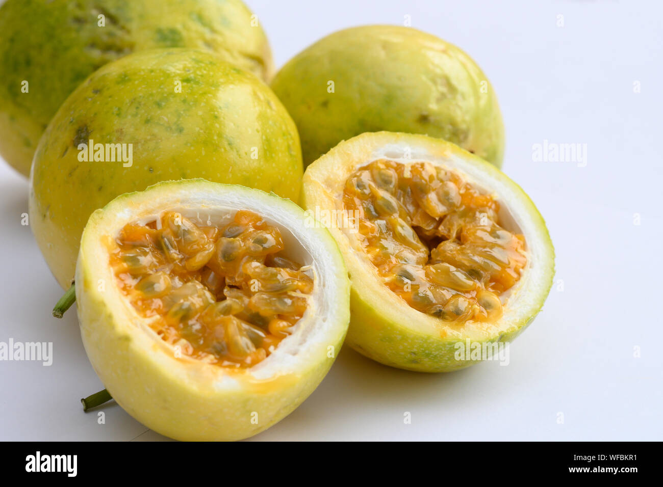 passion fruit isolated on white background Stock Photo