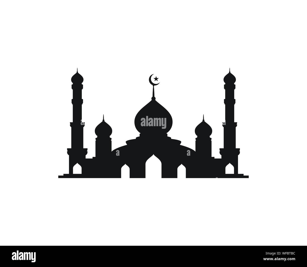 Mosque Moslem icon vector Illustration design template Stock Vector ...