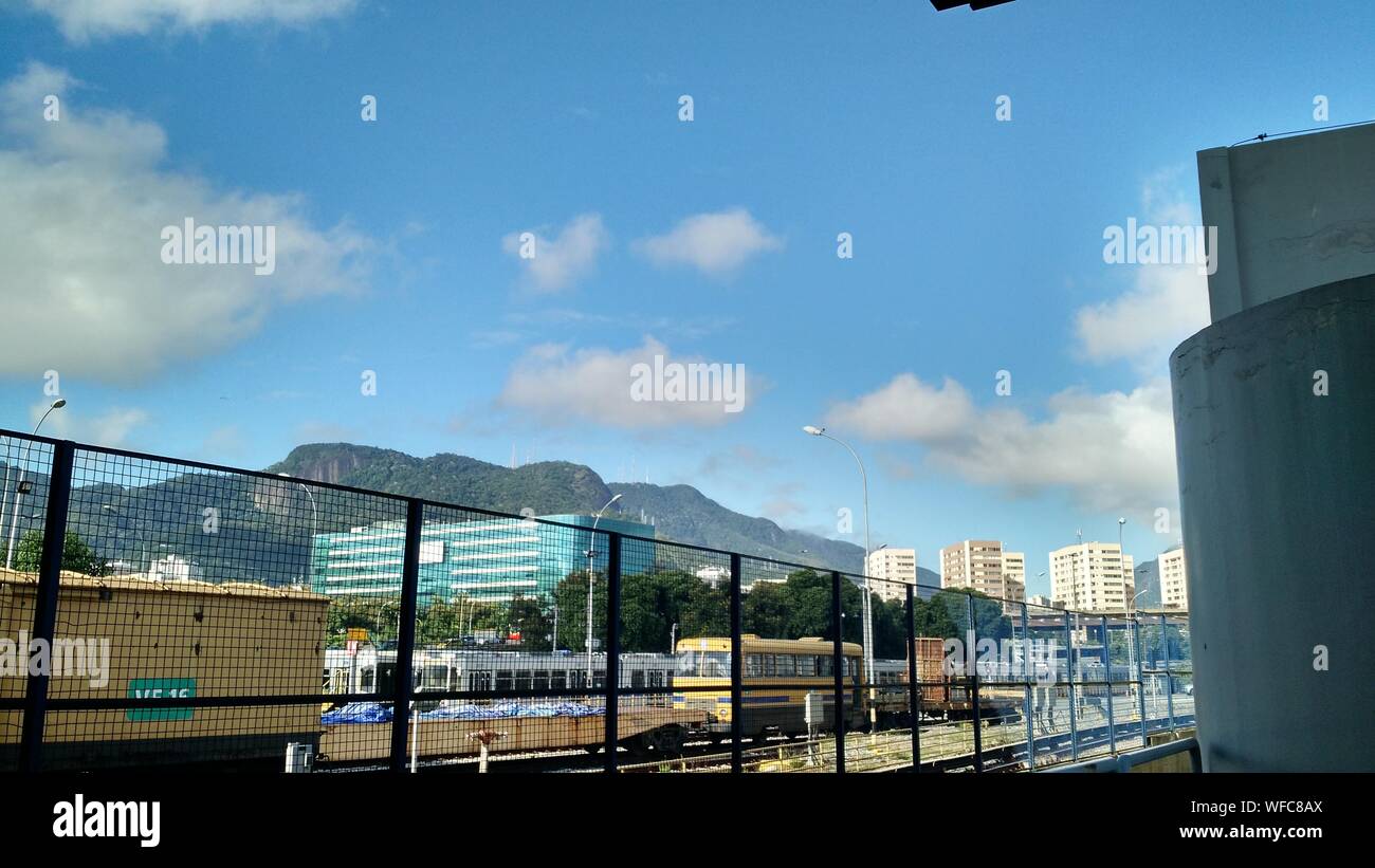 Buildings Against Sky At Cidade Nova Stock Photo