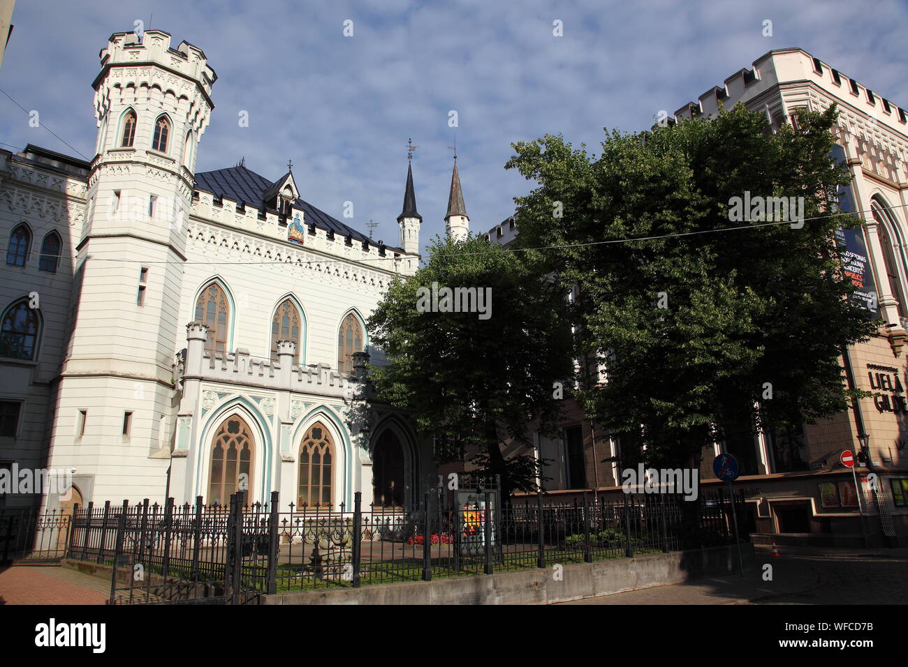 Small Guild Hall facing Livu Square in Riga old town, Latvia Stock ...