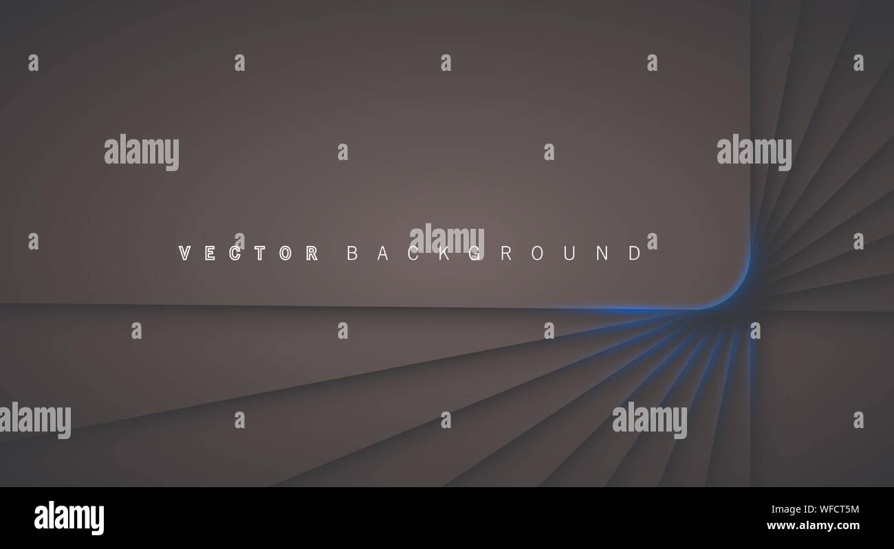 Blue light line shadow dark grey luxury background Stock Vector Image ...