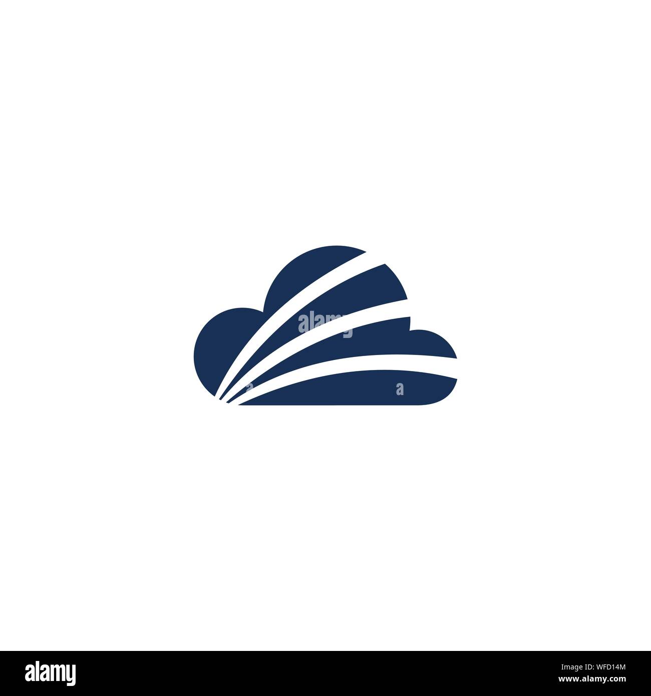 Cloud Logo design template Stock Vector