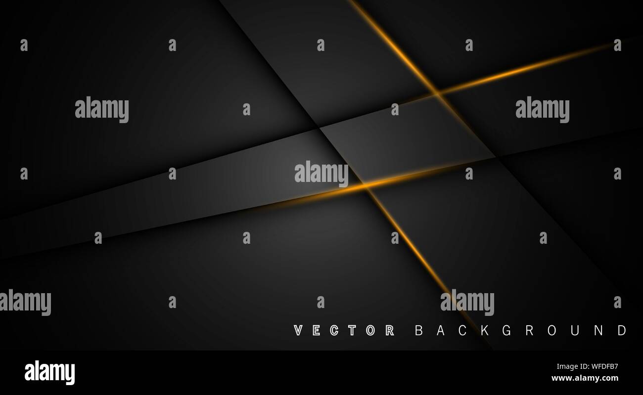 Gold light line shadow dark grey luxury background Stock Vector Image ...