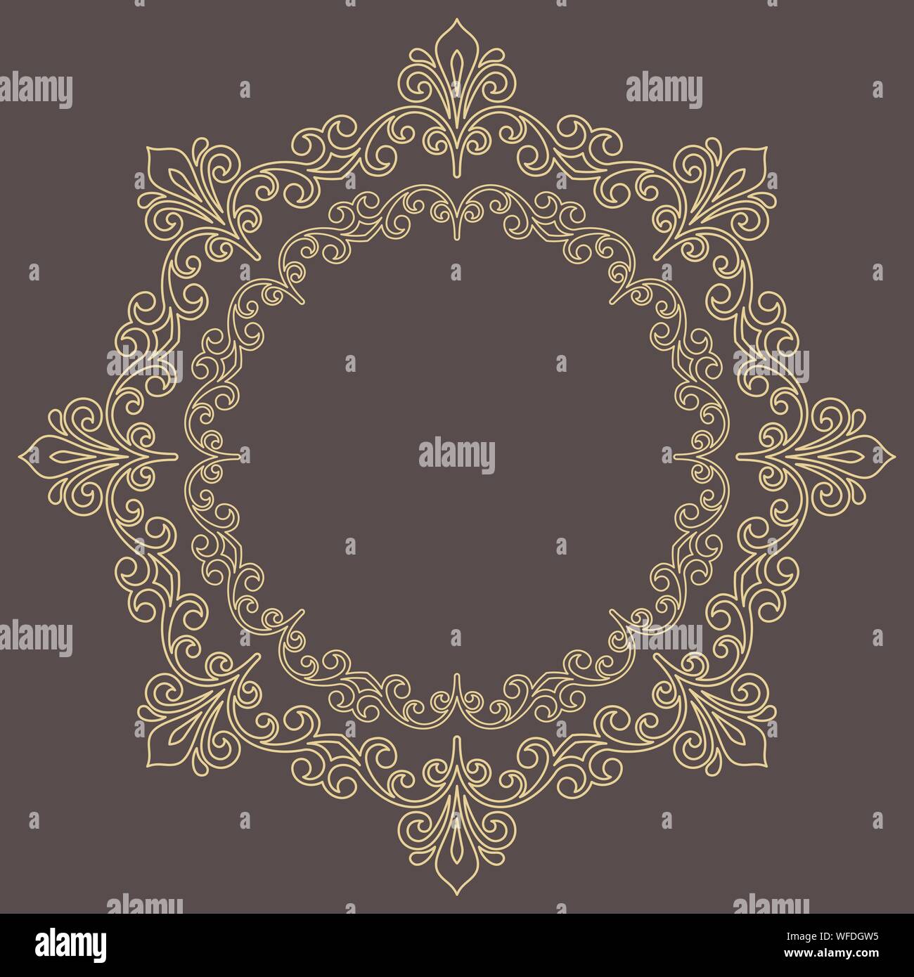 Oriental Abstract Vector Pattern Stock Vector