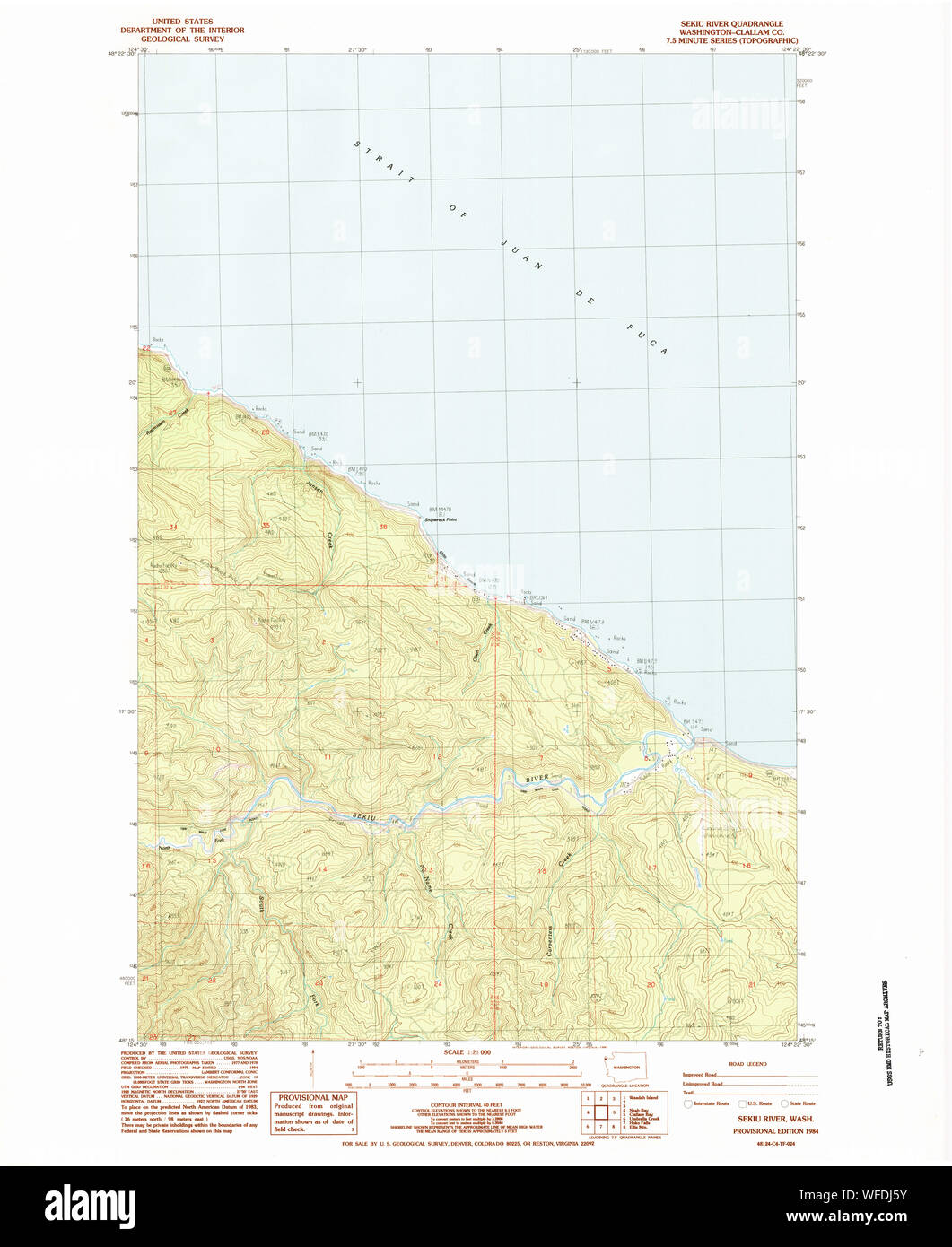 Map of sekiu washington hires stock photography and images Alamy