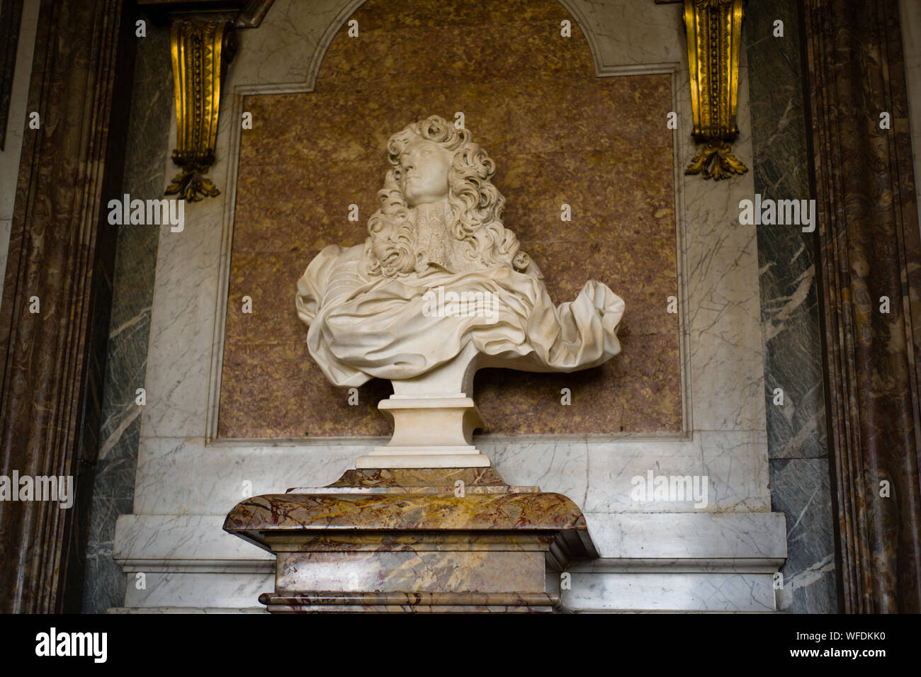King Louis XIV portrait, Versailles France Stock Photo - Alamy