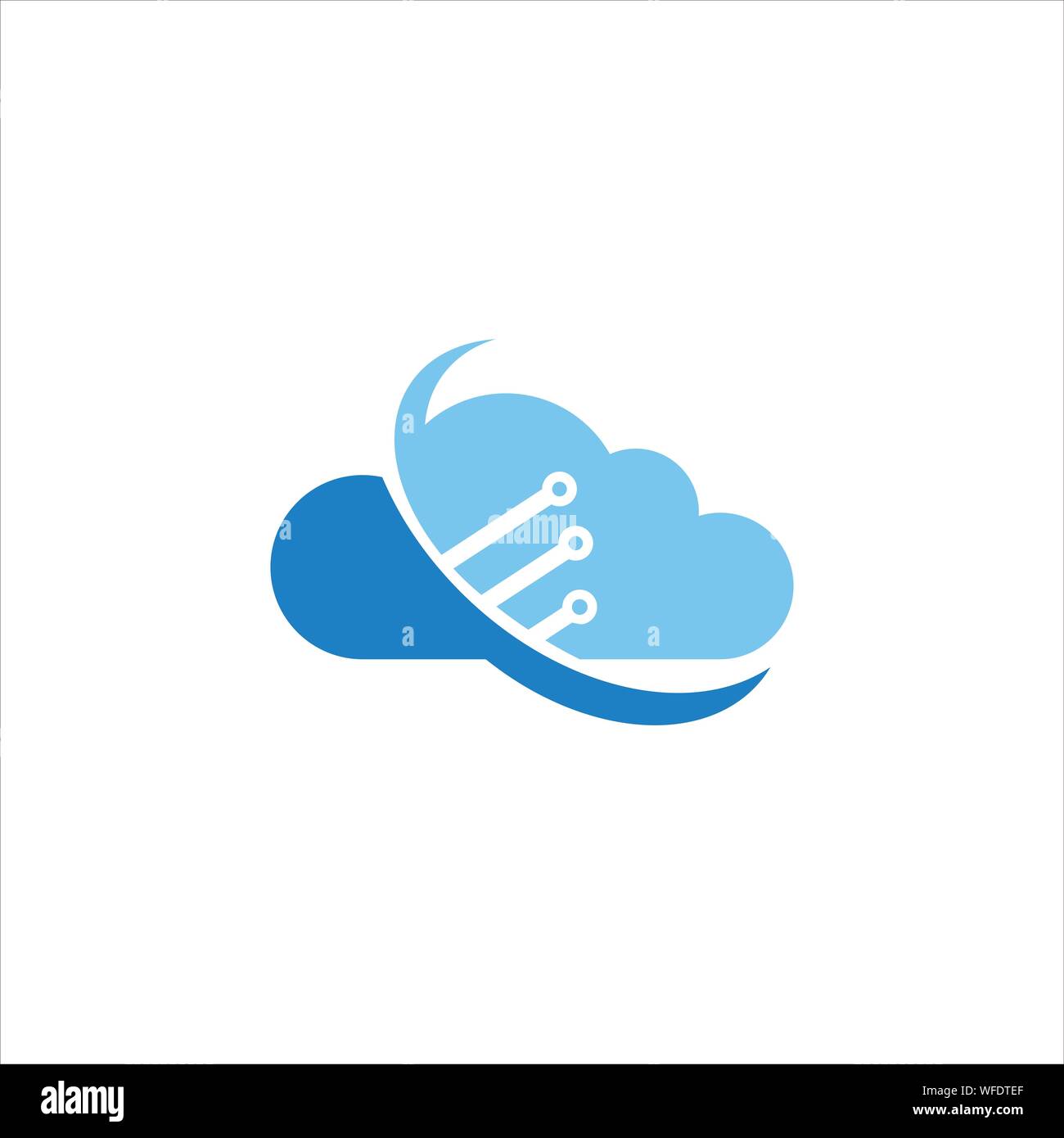 Cloud Logo design template Stock Vector