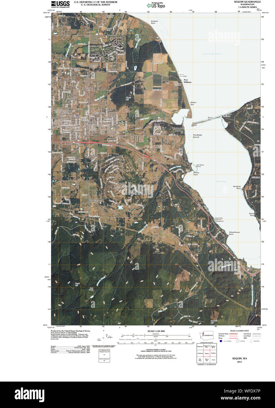 Map of sequim washington Cut Out Stock Images & Pictures Alamy