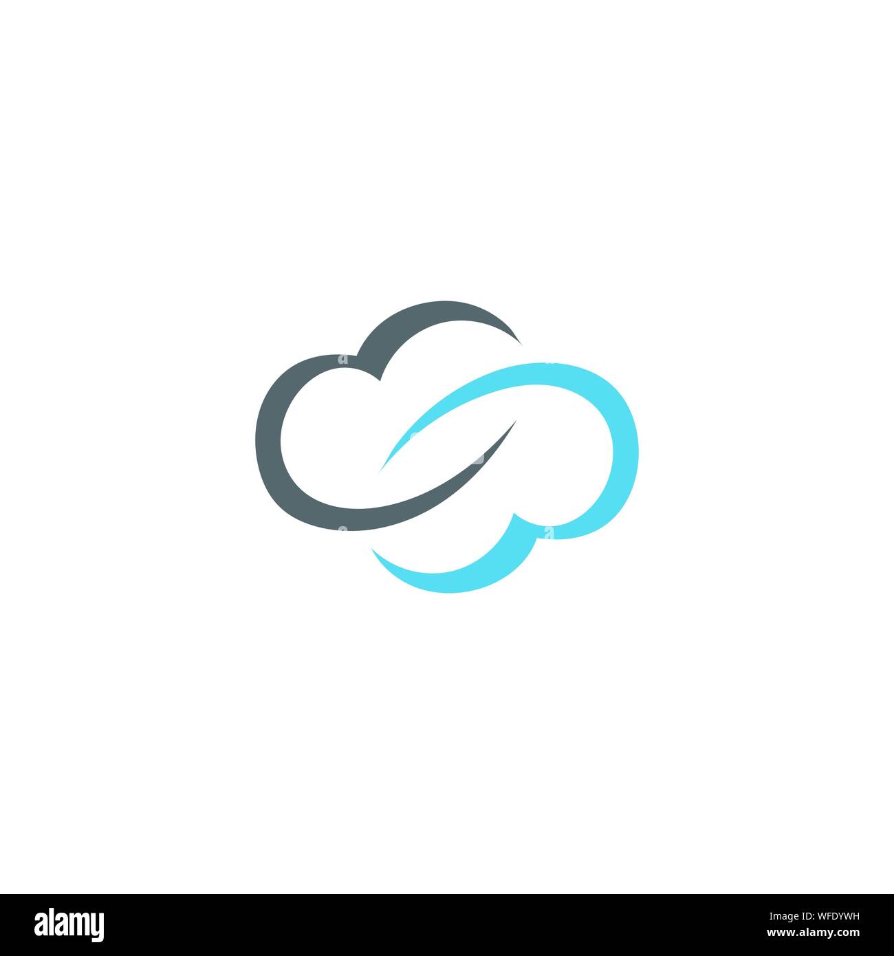 Cloud Logo design template Stock Vector