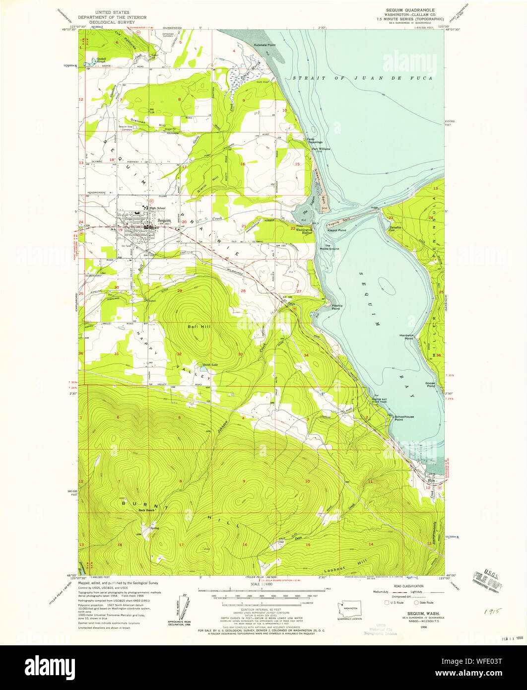 Sequim washington map hires stock photography and images Alamy