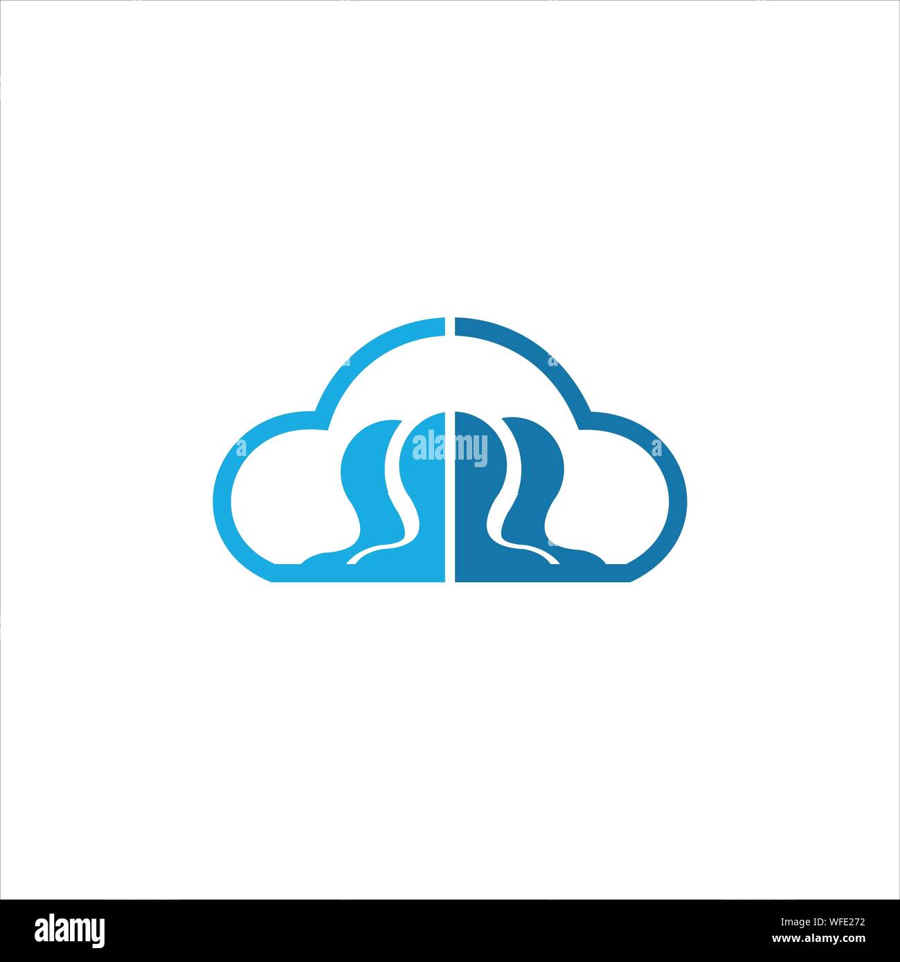 Cloud Logo design template Stock Vector