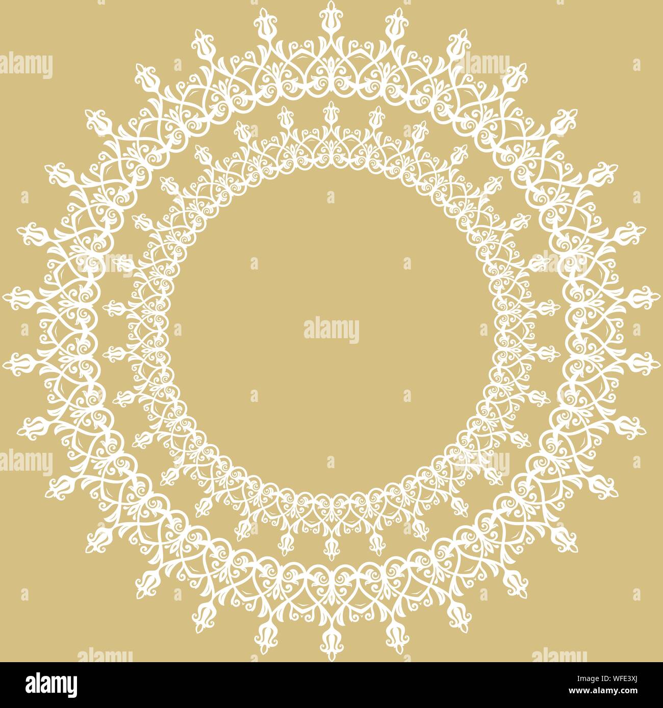 Elegant Vector Ornament in Classic Style Stock Vector