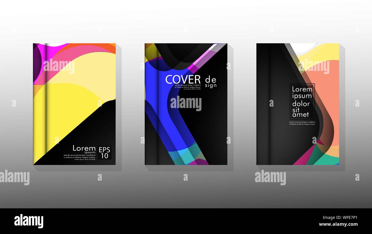 Vector collection of book cover backgrounds. eps 10 vector design ...