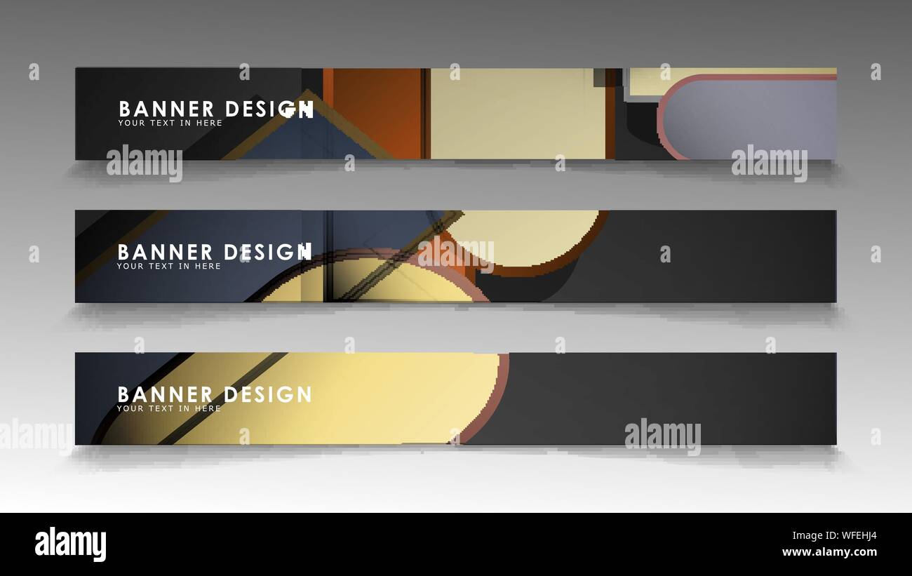 Set the banner abstract background. Rectangular, round in brick and stone colors Stock Vector
