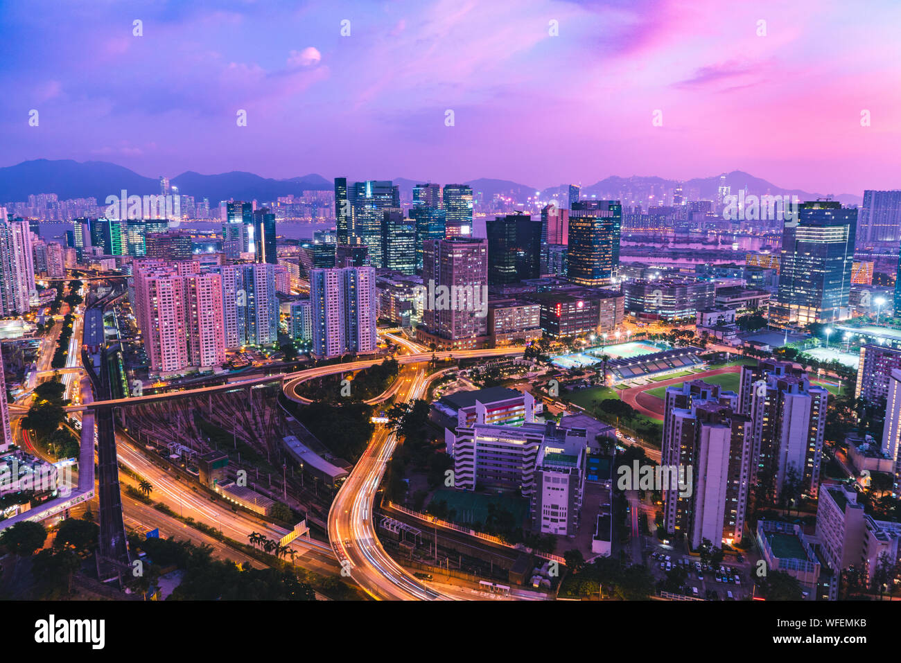 Beautiful City View Of Hong Kong Stock Photo Alamy