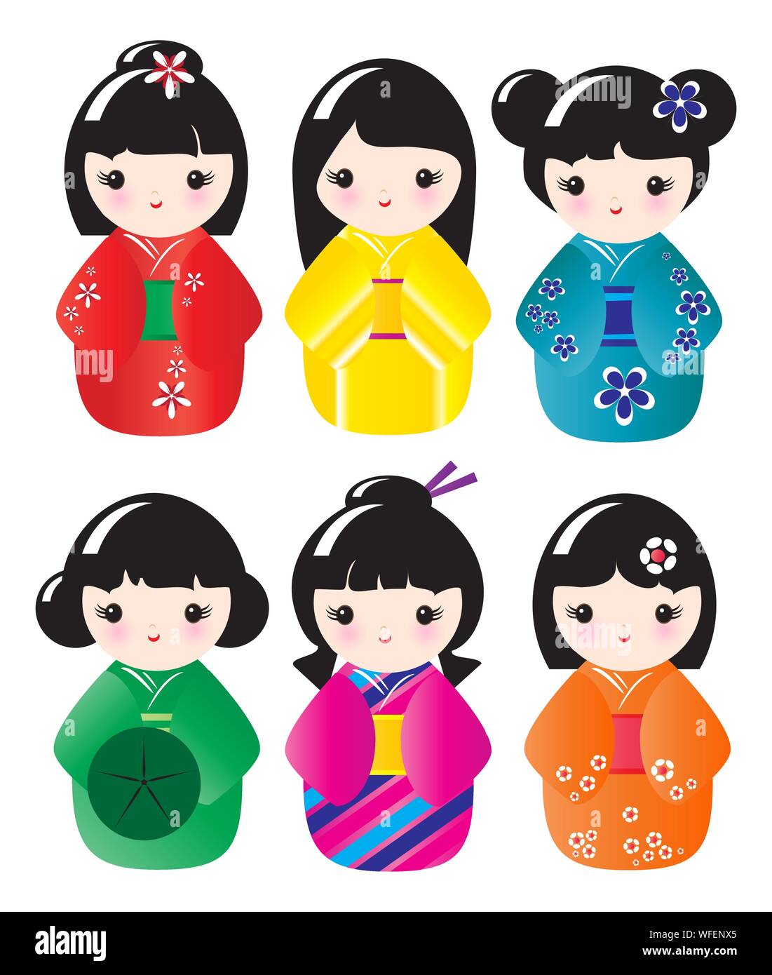 little japanese dolls
