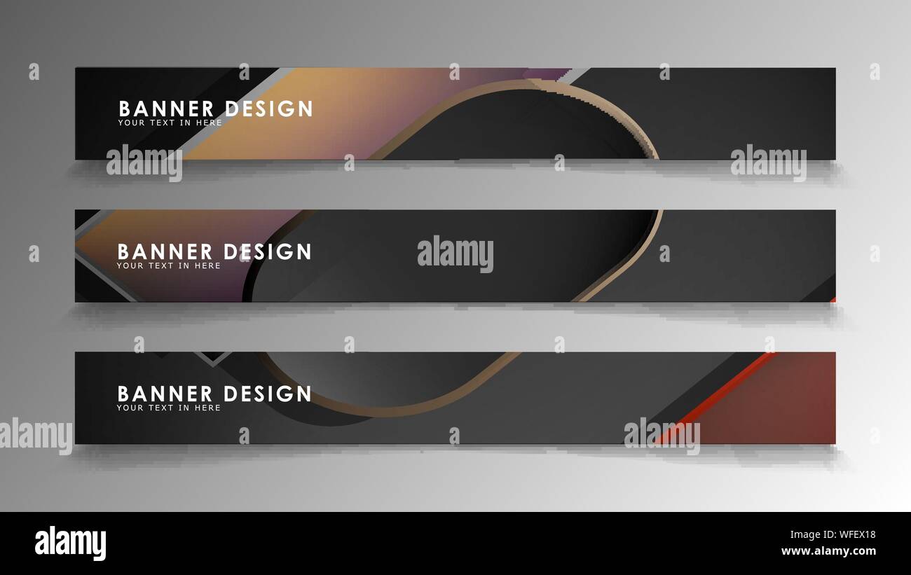 Simple Rectangular Rounded Banner Set the banner abstract background. Rectangular, round in brick and ...