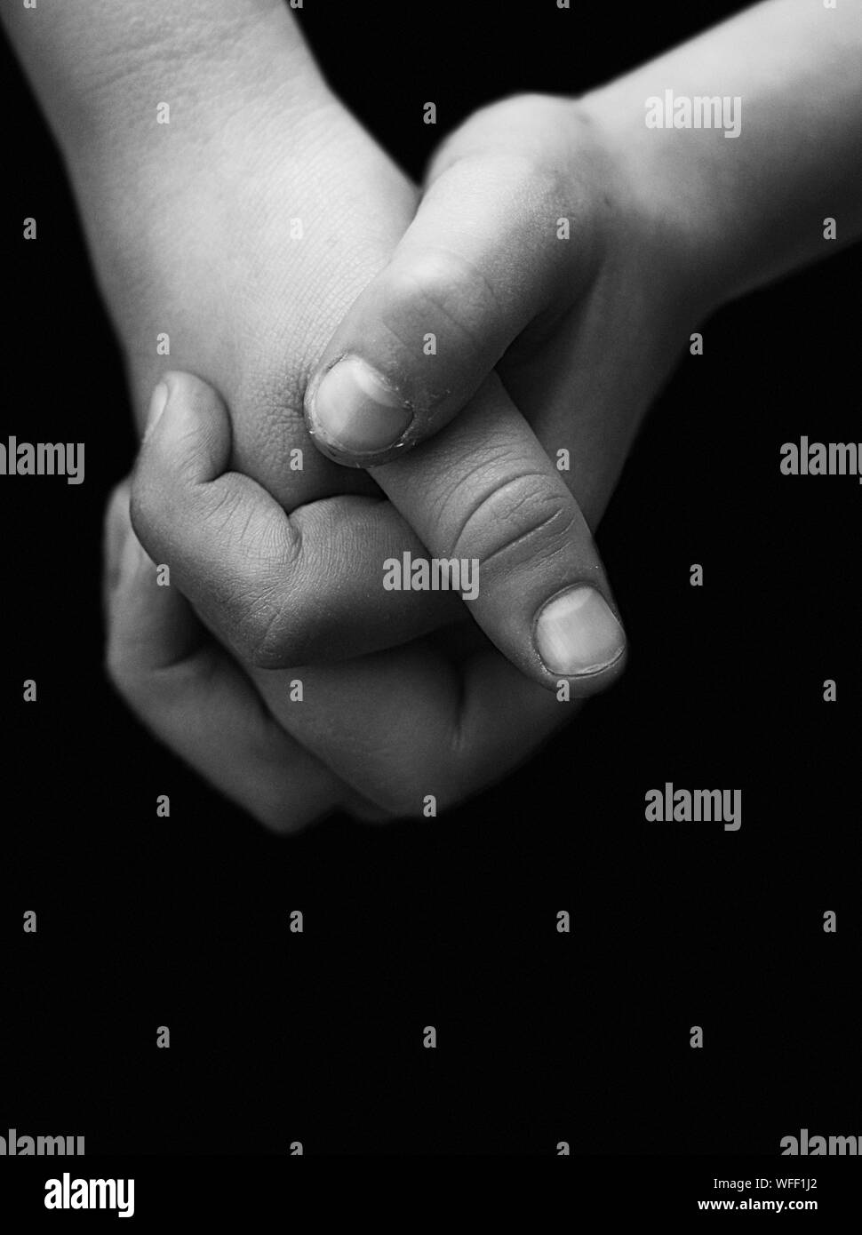 Children Holding Hands Black And White Stock Photos Images Alamy