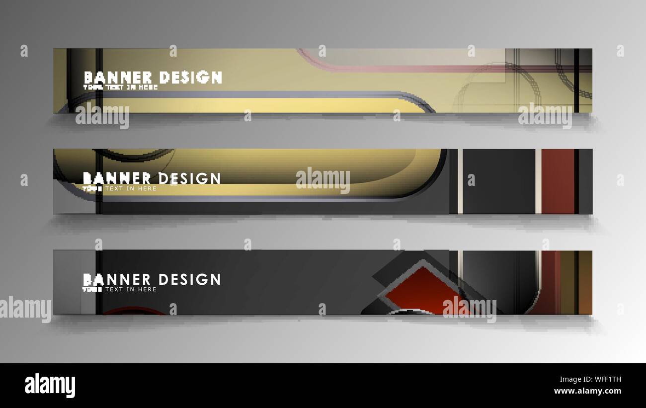 Simple Rectangular Rounded Banner Set the banner abstract background. Rectangular, round in brick and ...
